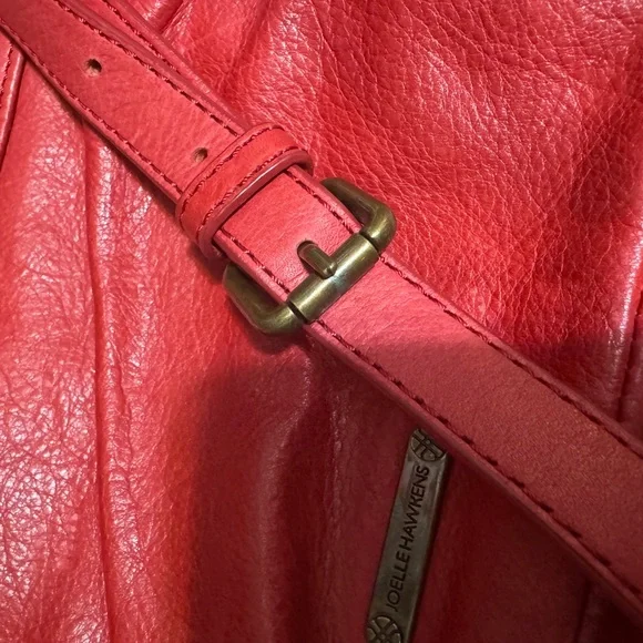 Joelle Hawkens Red Fringe Leather Shoulder Bag - Picture 6 of 8